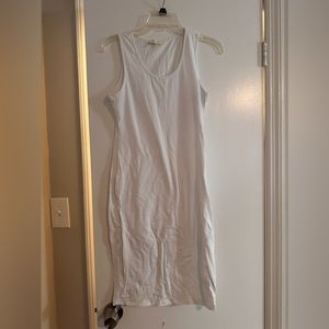 White maxi dress